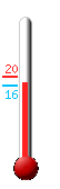 Currently: 16.5&deg;C, Max: 19.9&deg;C, Min: 16.3&deg;C